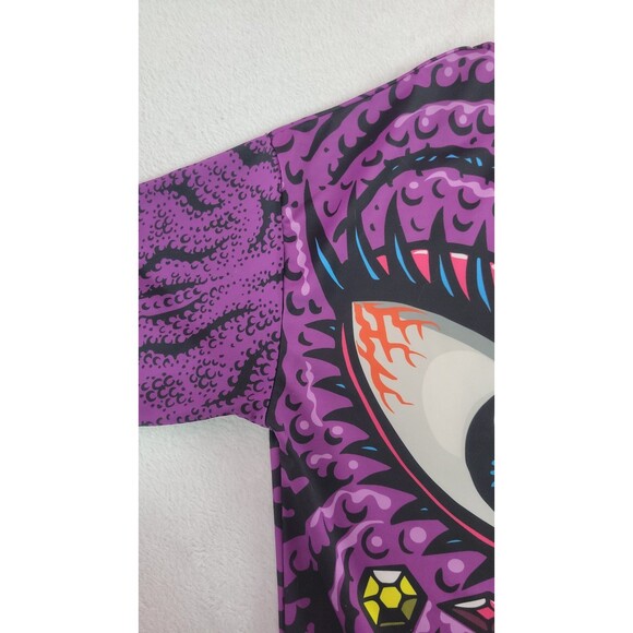 Dolls Kill Club Exx Neon Nightmares Oversized Graphic Tee Shirt Size Small - Picture 8 of 12